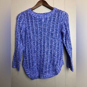 New Directions Lilac and Blue Sweater